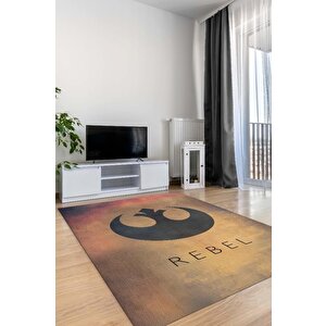 İsyankar Takım Film Halısı Star Wars Temalı Film Halısı Çok Renkli Star Wars Filmi Halısı 200x300 cm