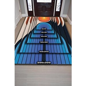 Homshtag Gecem Ve Gündüzüm Ying Yang Halı Renkli Oturma Odası Halısı Minimalist Yıkanabilir Halı