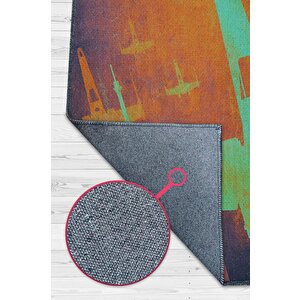 Büyük Galaksi Film Halısı Star Wars Temalı Film Halısı Çok Renkli Star Wars Filmi Halısı 200x300 cm