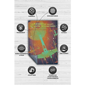 Homshtag Büyük Galaksi Film Halısı Star Wars Temalı Film Halısı Çok Renkli Star Wars Filmi Halısı