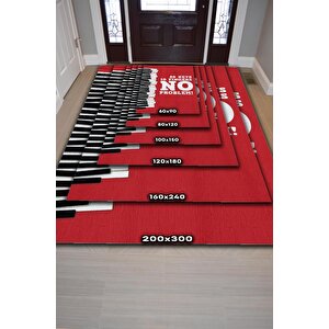 Homshtag 88 Tuş 10 Parmak Kırmızı Halı Piyano Müzik Sever Halı Art Müzik Halı Müzisyene Hediye Halı