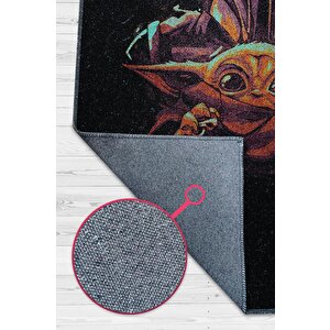 Bizim Yolumuz Sadakat Film Halı Star Wars Temalı Film Halısı Siyah Renk Star Wars Film Halı 120x180 cm