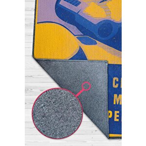 Biz Sadece Klonlarız Star Wars Temalı Film Halısı Mavi Sarı Renkli Star Wars Filmi Halısı 80x120 cm