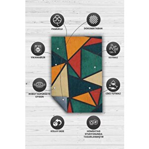 Homshtag Üçgenler,geometrik Halı,renkli Mutfak Halısı,şekilli Genç Odası Halısı,dokuma Tabanlı Halı