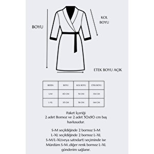 4 Parça Soft Elegance Banyo Aile Bornoz Seti %100 Pamuklu Mavi-l-xl