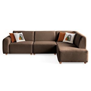 Eymense Sloft Köşe Koltuk Takımı Kahverengi Sağ Köşe