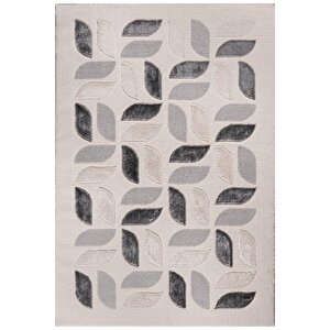 Pastel Halı Cozy C3941a Beyaz Gri Serisi Salon Oturma Yatak Odası Halısı