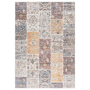 Pastel Halı Discovery 1586a Gri Kırmızı Salon Oturma Yatak Odası Halısı