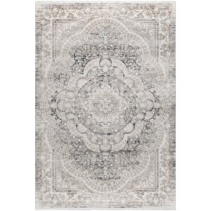 Pastel Halı Kratos 75965-30 Bej Gri Akrilik Salon Oturma Yatak Odası Halısı 160x230 cm