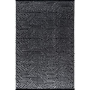 Pastel Halı Capris E6244 Antrasit Serisi Salon Oturma Yatak Odası Halısı 160x230 cm