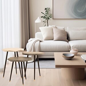 Barcelona Servis Sehpası | Zigon Sehpa | 3’lü Sehpa Takımı | Rehome