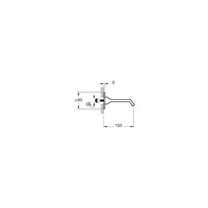 Vitra Çıkış Ucu, Suit, Krom, A42831