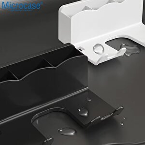Microcase Saç Kurutma Makinası Ve Banyo Malzemeleri İçin Düzenleyici Askılık Stand - BEYAZ Al5053