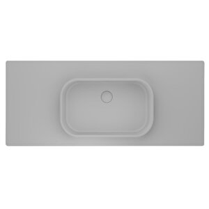 Pure Etajerli 70x50 Beyaz Granit Banyo Lavabosu