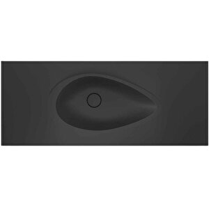 Avocado Etajerli 90x50 Antrasit Granit Banyo Lavabosu