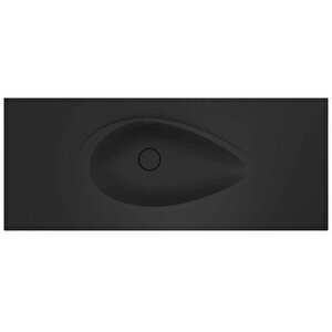 Avocado Etajerli 80x50 Siyah Granit Banyo Lavabosu