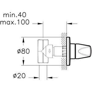 Vitra Stop Valf Seti, Punto, Ankastre, A41460