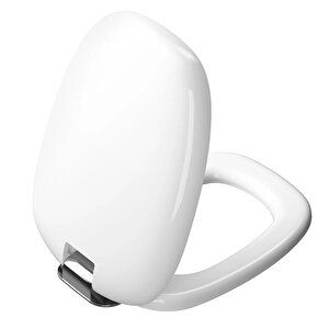 Vitra Plural Klozet Kapağı, Metal Menteşeli, Yavaş Kapanır, Kolay Sökülebilir, Beyaz, 126-003-009