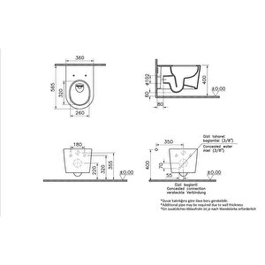 Vitra Asma Klozet, Nest Quantumflush, Kanalsız, 7870b403-0090