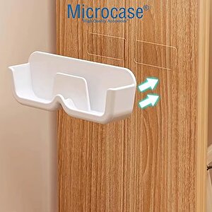 Microcase Sert Abs Plastik Duvar Ve Düz Alana Yapışkanlı Gözlük Kabı Gözlük Tutucu 2 Adet - Al4986