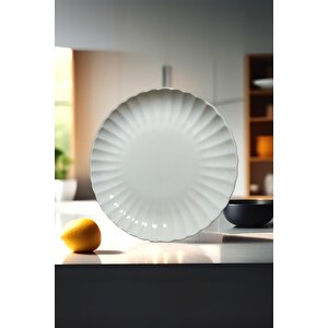 Bone Luz Form Pasta Takımı 6 Parça 21cm Beyaz Bnlzf21dus600