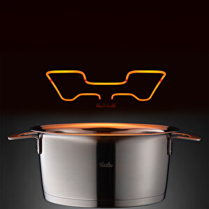 Fissler Phi Collection Cam Kapak Derin Tencere 24 Cm