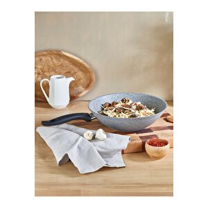 Cost 28 Cm Granit Gri Wok Tava