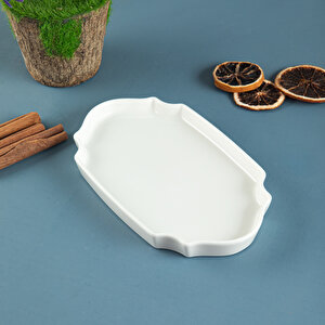 Lunar Kare Oval Servis Tabağı 20 Cm