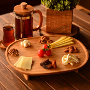 Bambum Meridius Ayaklı Sunum Tepsisi