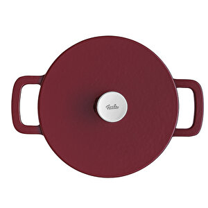 Fissler Moments Collection Cast Demir Döküm Tencere Bordo 24 Cm