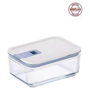 Perfect Seal Dikdörtgen Cam Saklama Kabı Bej 1100 Ml