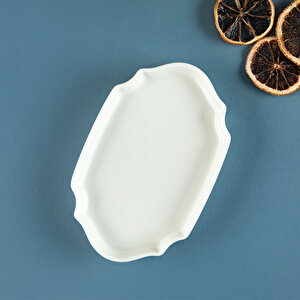Lunar Kare Oval Servis Tabağı 15 Cm