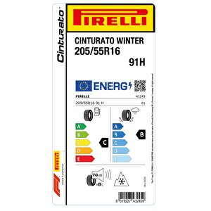 205/55r16 91h Wtcintpc01 Cınturato Winter C-b-70 Kış Oto Lastiği (üretim Yılı: 2024)