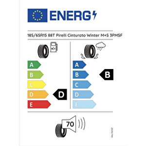 185/65r15 88t Wtcintpc01 Cinturato Winter D-b-70 Kış Oto Lastiği (üretim Yılı: 2024)