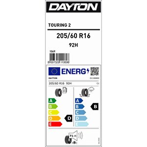 205/60r16 92h Tourıng 2 D-b-71 Yaz Oto Lastiği (üretim Yılı: 2025)