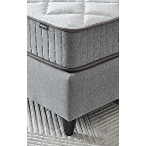 Menekşe Modeli Tek Kişilik Antibakteriyel Full Ortopedik Yatak, Baza Ve Başlık 3 Lü Set 100x200 cm