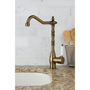 Rusti̇k Anti̇k Eski̇tme Gold Mutfak Evye Bataryasi Otanti̇k Osmanli Pri̇nç Gövde Vi̇ntage Tasarim Altin