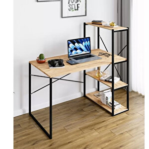 Kitaplıklı Çalışma Masası Bilgisayar Ofis Masası 5867