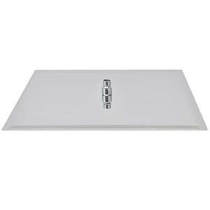 Ankastre Duş Başlığı Borulu Kare Slim Metal 50x50 Cm Tavandan