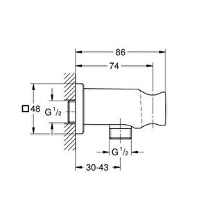 Grohe Rainshower El Duşu Çıkış Dirseği - 26659al0
