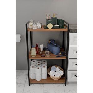 3 Katlı Banyo Rafı Metal Çerçeveli Çok Amaçlı Organizer,çamaşır Odası,havlu Düzenleyici Banyo Dolabı