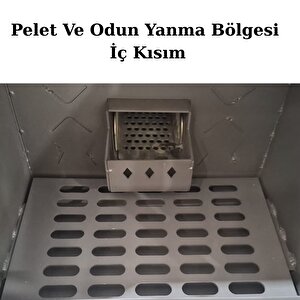 Etinova Eti-b4 Fırınlı Odun Ve Pelet Yakan  Şömine Tipi Soba