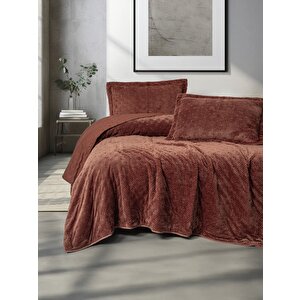 Softnest Tek Kişilik Yatak Örtüsü Boleta Kiremit