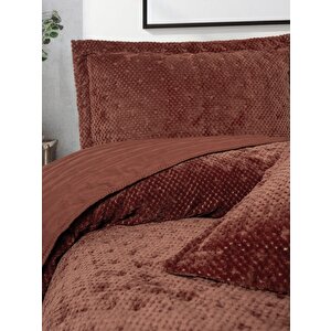 Softnest Tek Kişilik Yatak Örtüsü Boleta Kiremit