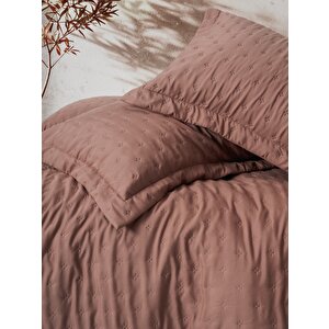 Serra Çift Kişilik Yatak Örtüsü Niva Gül Kurusu