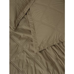 Serra Çift Kişilik Yatak Örtüsü Tila Bej