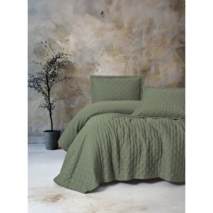 Serra Çift Kişilik Yatak Örtüsü Niva Adaçayı