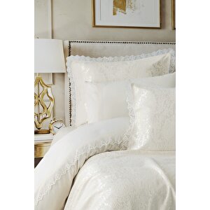 Chi Chi Çift Kişilik Pikeli Nevresim Takımı Velora Krem