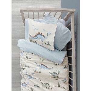 Cotton Box Bebek Nevresim Takımı Dinoro Mavi
