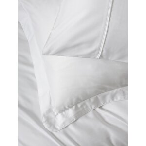 Cotton Box Silky Saten King Size Nevresim Takımı Beyaz